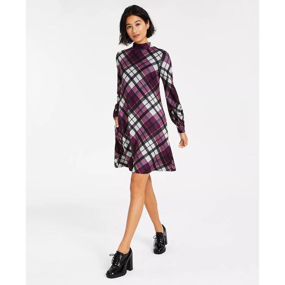 JESSICA HOWARD Women's Plaid Sweater Dress | SMALL - Picture 1 of 3